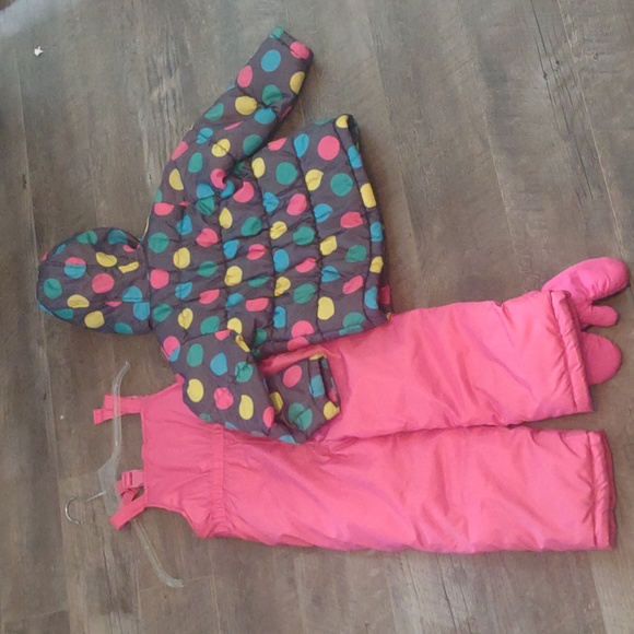 Carter's Coat Snow Bib set Medium 5 / 6 girls - Picture 3 of 5